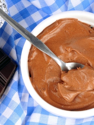 crème au chocolat vegan et healthy réalisée avec de la patate douce