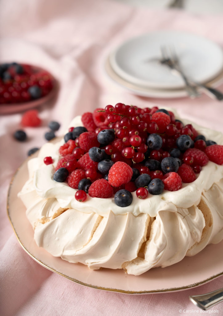 Pavlova aux fruits rouges