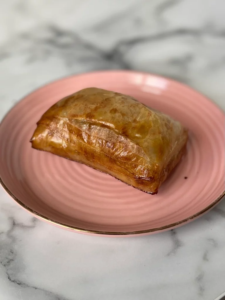 pain au chocolat sans gluten réalisé à partir de feuilles de riz