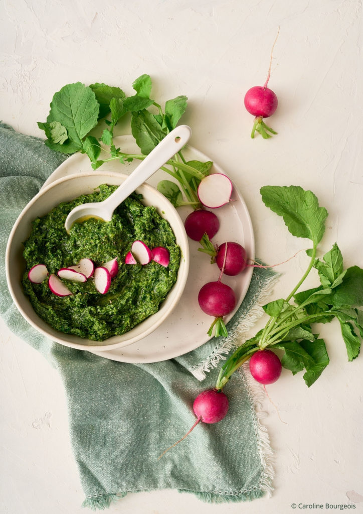 pesto fane de radis